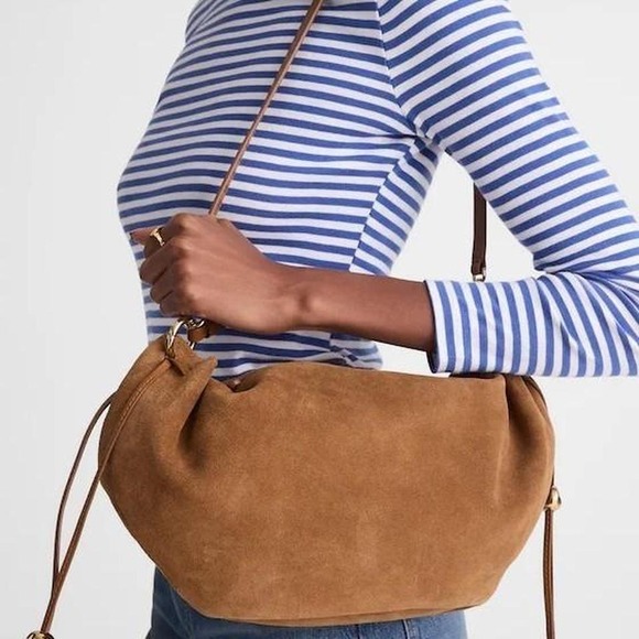 Madewell Handbags - Madewell The Camren Gathered Shoulder Bag - Aged Cognac